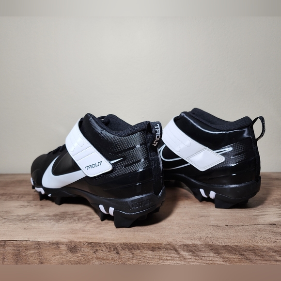 Nike Force Trout 7 Keystone Black White Baseball Cleats CT0831-005 Men's Size 13 - Picture 4 of 11